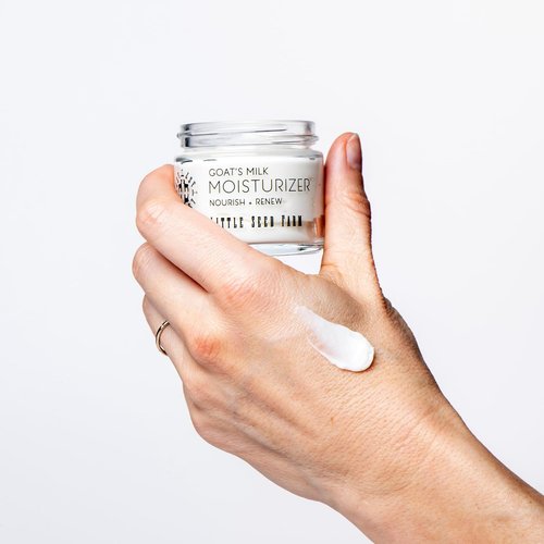 Little Seed Farm Goat's Milk Face Moisturizer - Organic All-Natural Cream for Hydration - 2 Ounces