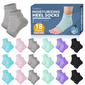 TEAWOO Moisturizing Toeless Socks for Cracked Heels - Heel Repair, Hydrate Dry Feet