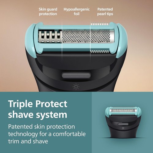 Philips Norelco Body Groomer 7000 - Men's Whole Body Groomer with 2D Flexing Head & Triple Protect System | 100% Showerproof, BG7480/50