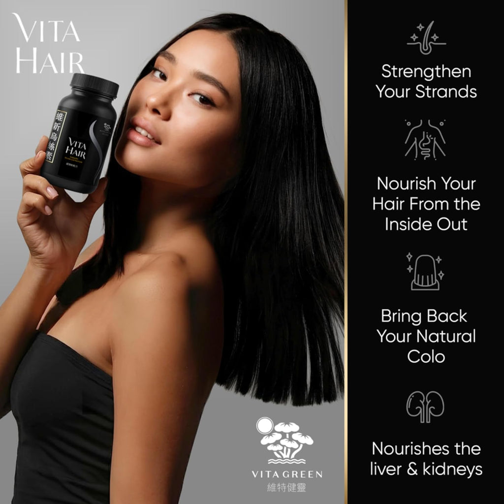 Vita Hair Growth Supplement - Micronized Formula for Healthier Hair - 100% Natural, 300 Capsules