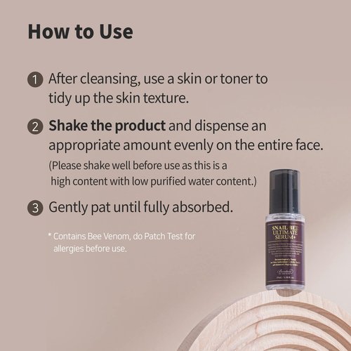 BENTON Snail Bee Ultimate Serum Plus 35ml (1.18 fl.oz.) - Snail Secretion Filtrate, Bee Venom, Tea Tree Leaf Water Contained Skin Nourishing & Soothing Facial Serum for Sensitive, Dry Skin