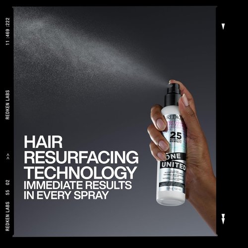 Redken One United Leave-In Conditioner - Multi-Benefit Treatment for All Hair Types, Heat Protectant & Detangler