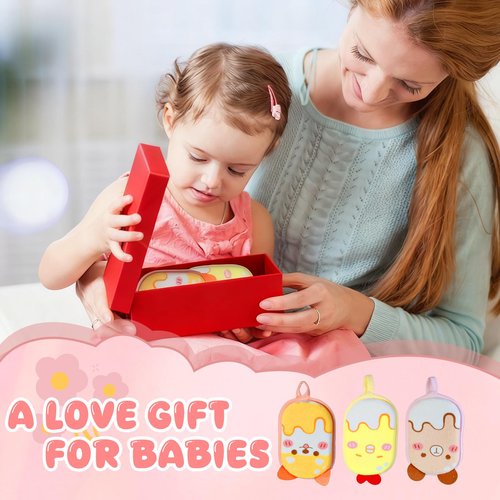 Baby and Kids Bath Loofah Sponge, Soft and Absorbent Toddler Exfoliating Body Scrubber Shower Loofa Sponge,Cute Pattern Design for Kids Baby Women Boys and Girl, 3 Pack (Bear/Dog/Chick)