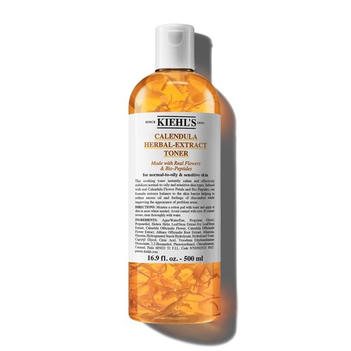 Kiehl's Calendula Herbal Extract Toner - Soothing Alcohol-Free Formula for Normal to Oily Skin | Reduces Redness & Improves Texture