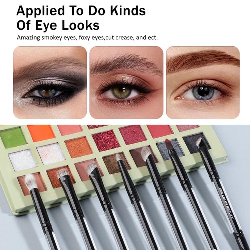 KENCOLOR Makeup Brush Set Professional with Case – Premium Natural Hair Bristles Make up Brushes & High-End Soft Synthetic, Acrylic Handle, Dense & Non-Absorbent, for Flawless Application