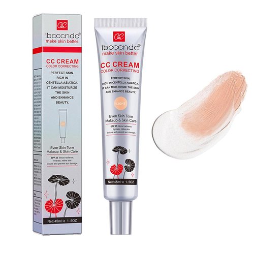 Skiennix Color Correcting CC Cream - Full Coverage Concealer With SPF 25 & Centella Asiatica | Brightening for Mature Skin