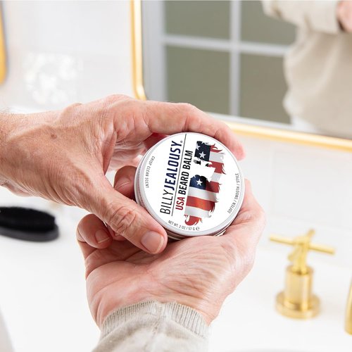 Billy Jealousy Beard Balm - Moisturizing & Strengthening Formula with Patchouli and Sandalwood, 2 oz.