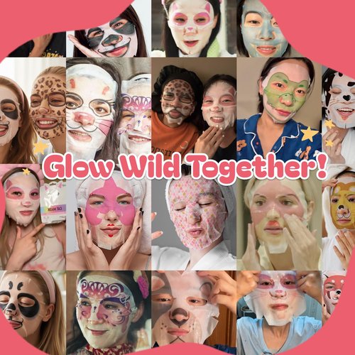 Epielle Rabbit Character Face Masks - Fun Korean Skin Care for Spa Parties | 6 Pack Ideal for Gifts