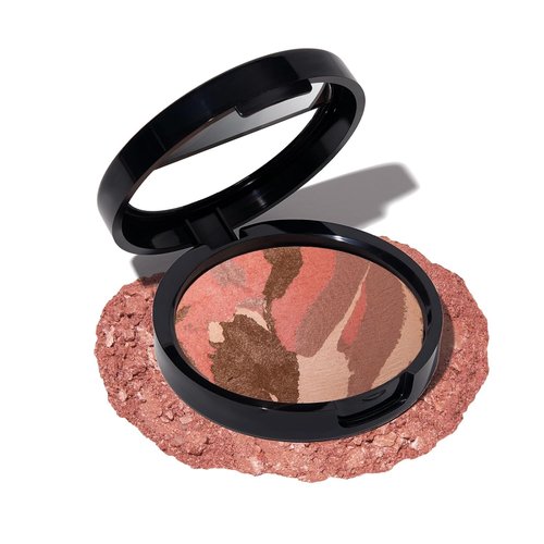 Laura Geller New York Baked Blush-N-Bronze Marbleized 2-in-1 Bronzer & Blush - Tawny Bronze - Radiant Contour