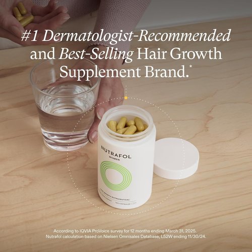 Nutrafol Women's Hair Growth Supplements - Clinically Proven for Thicker, Stronger Hair | 1 Month Supply (Ages 18-44)