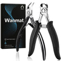 Wanmat Toenail Clippers, Professional Thick & Ingrown Nail Clippers for Men, Pedicure Clippers Toenail Cutter, Upgraded Toe Nail Clippers with Catcher and Non-Slip Handle
