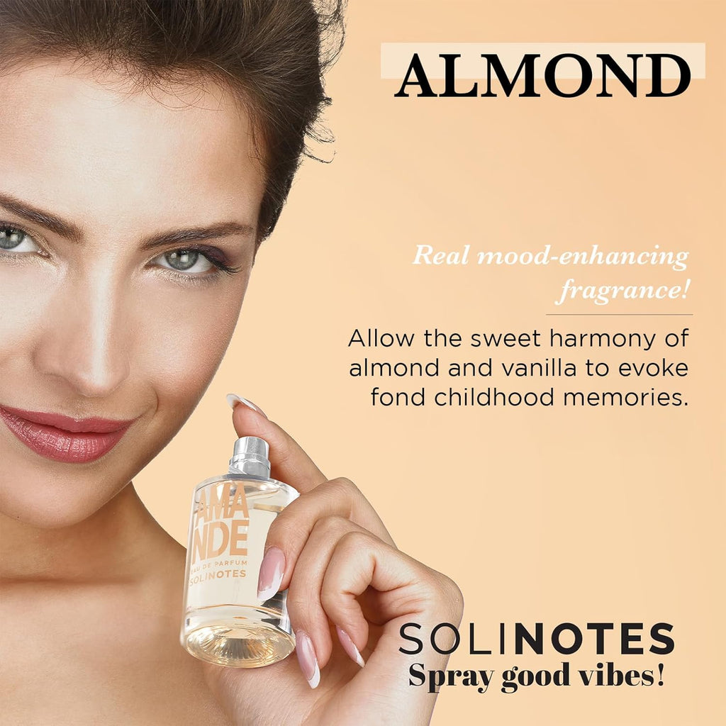 Solinotes Almond Perfume - Unisex Floral Eau De Parfum, 1.7 Fl Oz | Vegan & Cruelty-Free, Made in France