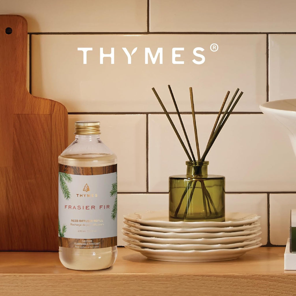 Thymes Reed Diffuser Oil Refill - Crisp Fir, Cedarwood & Sandalwood Home Fragrance | 7.75 fl oz