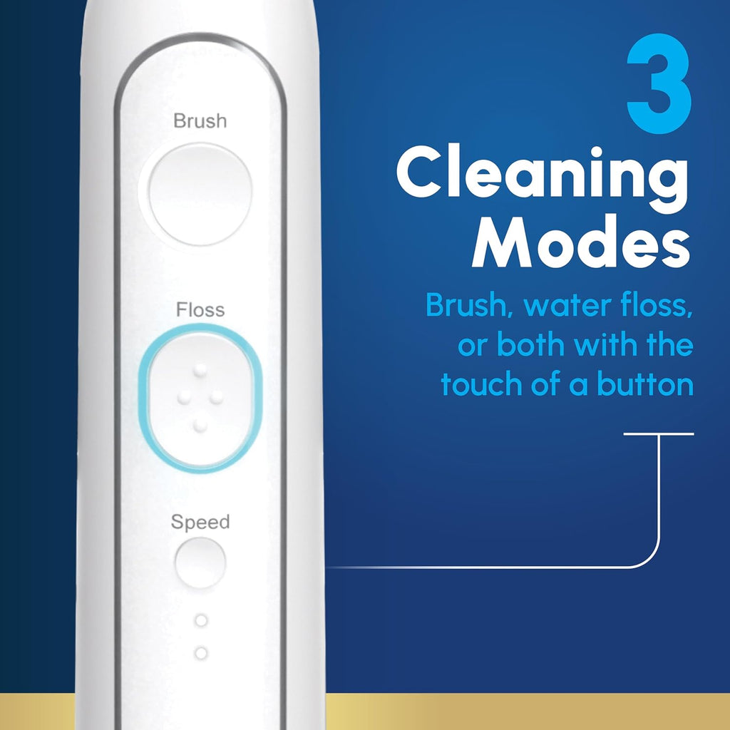 Waterpik Sonic-Fusion 2.0 Electric Toothbrush - 2-in-1 Flossing & Gum Care for Braces & Implants
