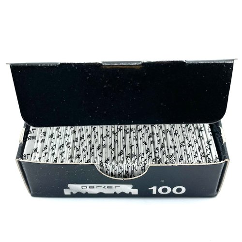 Parker Premium Platinum 1/2 Blades, ** 200 Count **, For Professional Barber Razors, Shavette Razors and Disposable Blade Straight Razors that accept Half of a Double Edge Razor Blade
