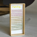 Glitter Lash Cluster Laser Colored Glittery Lash Extension Professional Supplies (3 Colors B)