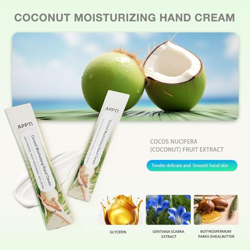 Regine Switzerland Moisturizing Hand Cream - Deep Hydration for Dry Hands | 80-Pack Coconut Scent