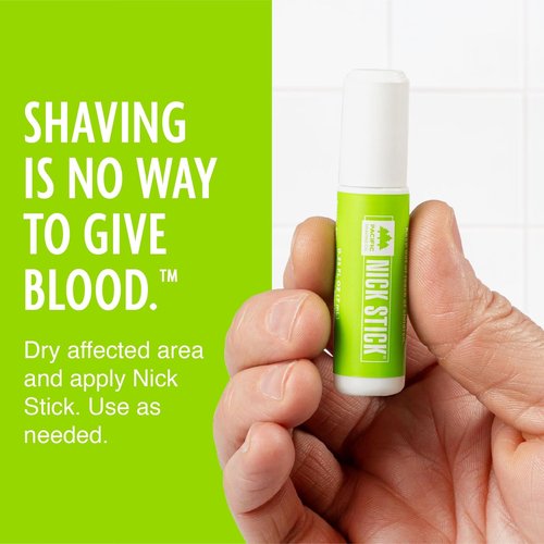 Pacific Shaving Company 2 Nick Sticks + 1 Fresh Mint Lip Balm SPF 15 - A Shave Essential - Puts Nicks in Their Place - Liquid Roll-On Applicator, Dries Clear - With Vitamin E & Aloe Vera (3 Pieces)