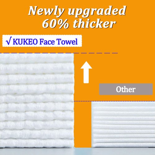 2 Pack Face Towels Disposable,100 Count Ultra Thick Disposable face towels Facial Wash Cloth for Sensitive Skin, Face Clean Towels, Lint- free Facial Tissue