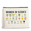 UPNEGE Makeup Bag Gifts for Science Teachers Science Lovers Woman in Science Cosmetic Bag Zipper Makeup Pouch