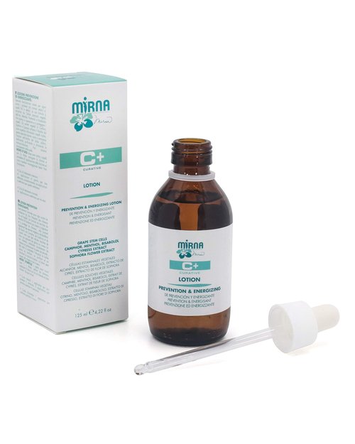 Mirna Professional Prevention & Energizing Anti Hairloss lotion For Weak Hair Infused with Menthol, Pantenol, Sophia Flower Extract, Grape stem cells |Sulphate, Paraben, SLS & Gluten Free 125ml/4.22oz