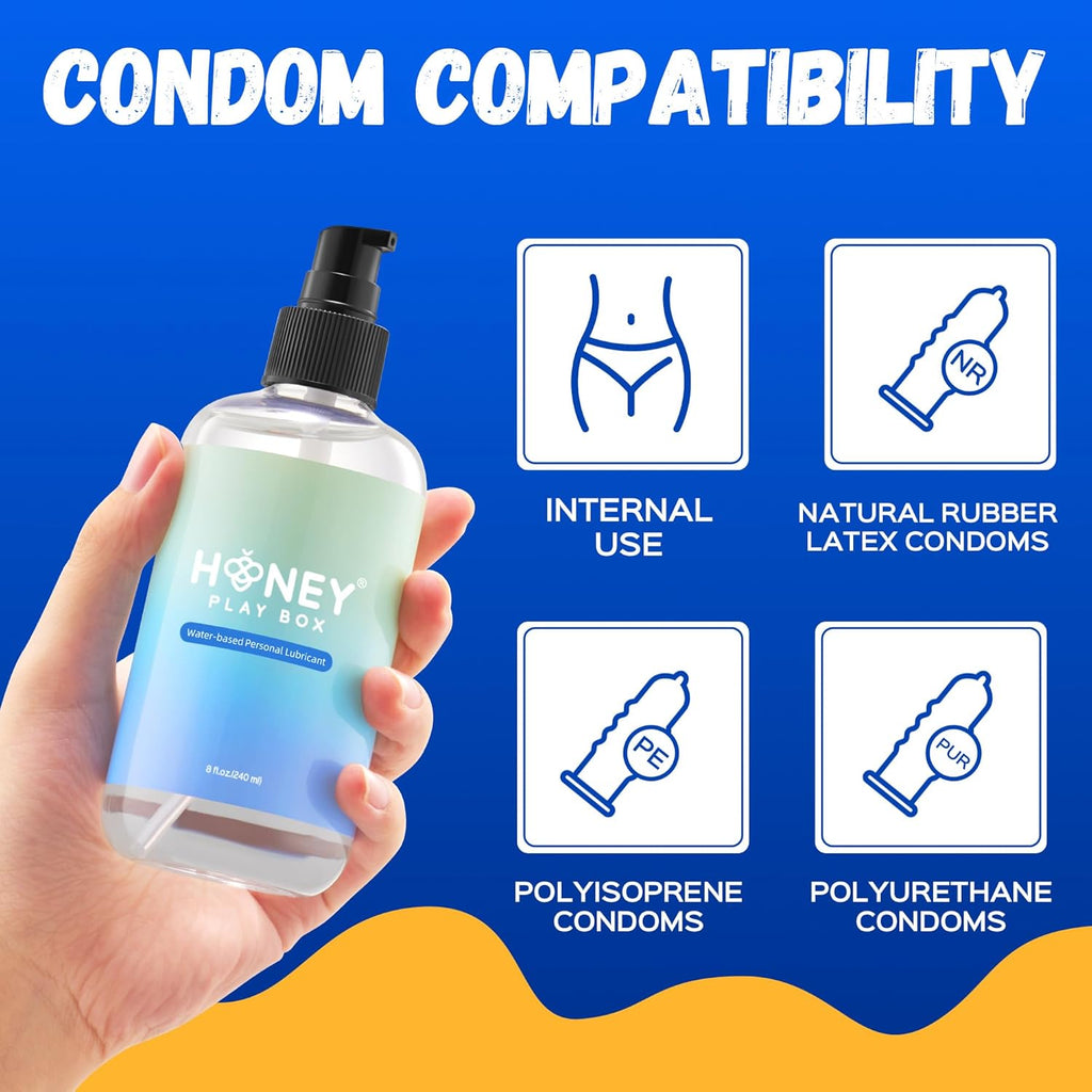 Water-Based Lube by [Brand Name] - 8 Fl Oz Personal Lubricant for Men, Women & Couples | Flavorless & Non-Sticky