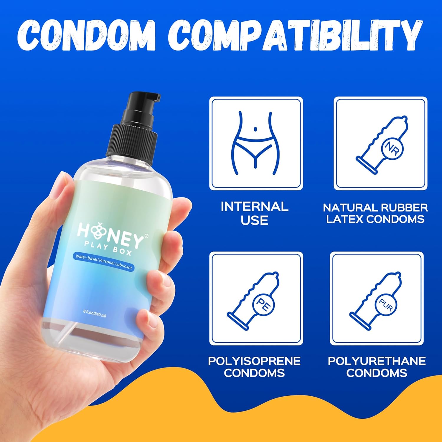 Water-Based Lube by [Brand Name] - 8 Fl Oz Personal Lubricant for Men, Women & Couples | Flavorless & Non-Sticky