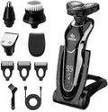 BestMal 5-in-1 Electric Shaver Razor for Men - Waterproof, Rechargeable with Nose Trimmer & Face Brush