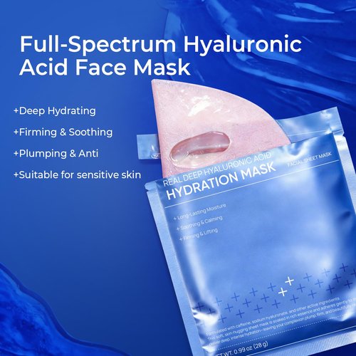 Prof. Ling Full-Spectrum Hyaluronic Acid Face Mask – Deep Hydrating, Firming & Soothing Sheet Mask for Sensitive Skin, Plumping & Anti-Wrinkle Facial Treatment-5ea
