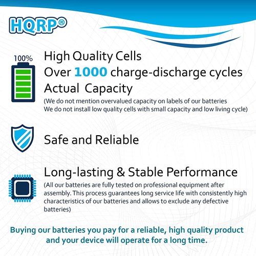 HQRP Battery Compatible with Wahl 00745-302 745-302 7367-400 9877 9879 8900 8061 7070 7353 7045 7030 7037 7355 5-Star Shaver Trimmer
