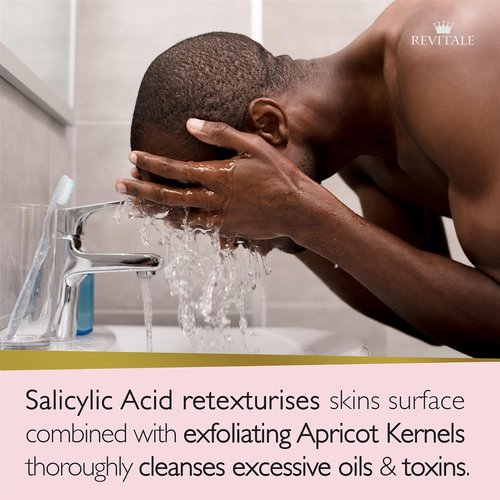 Revitalé Advanced BHA Salicylic Acid Scrub Soap - Exfoliating Bar for Deep Pore Cleansing & Skin Softening