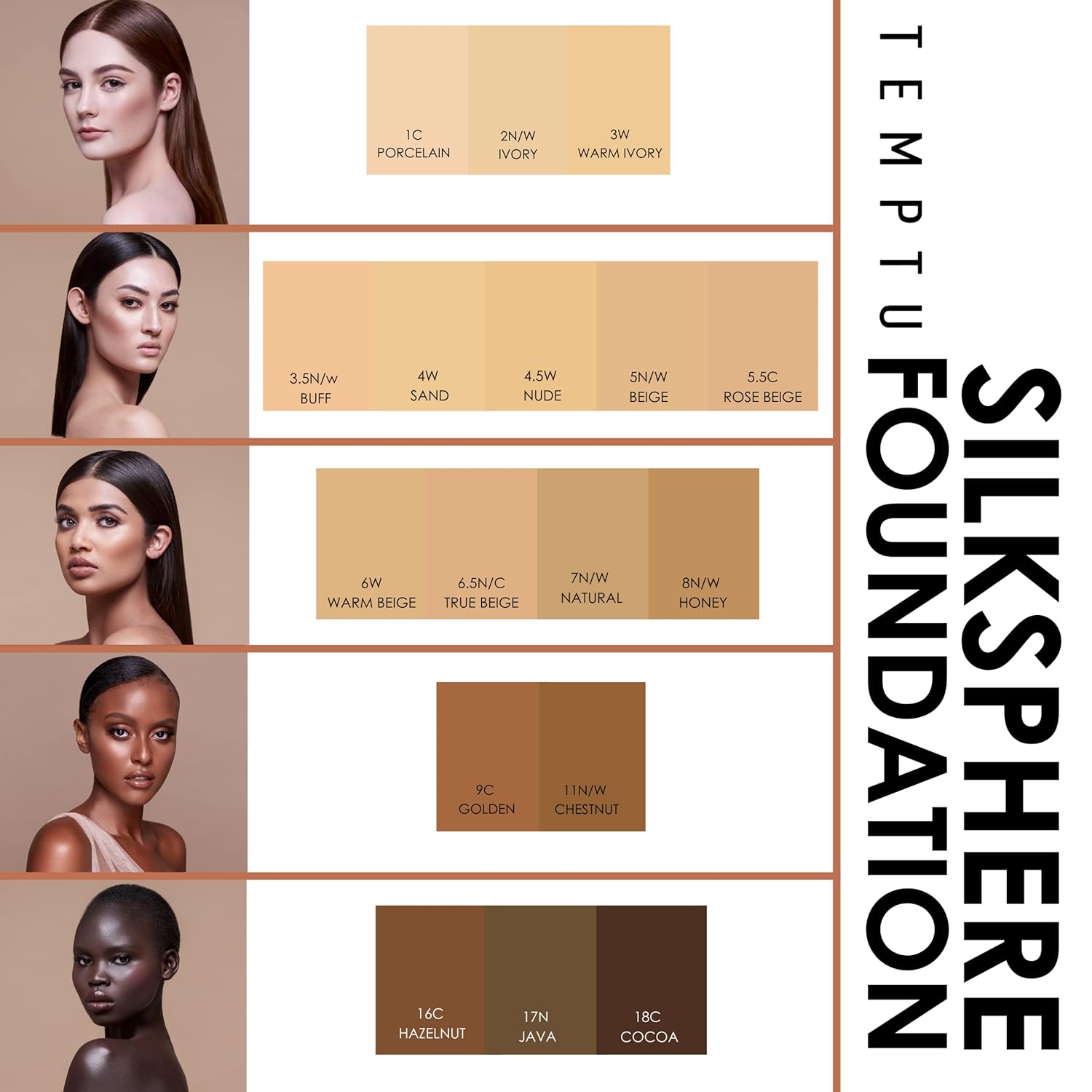 TEMPTU SilkSphere Airbrush Foundation Airpod - Long-Lasting Medium to Full Coverage | 4-In-1 Formula | Dewy Finish | 18 Shades Available