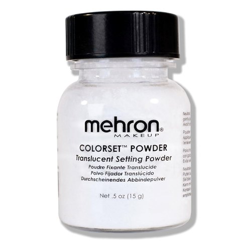 Mehron Makeup Colorset Powder - Translucent Setting Powder for Special Effects & Halloween | 0.5 oz (14 g)