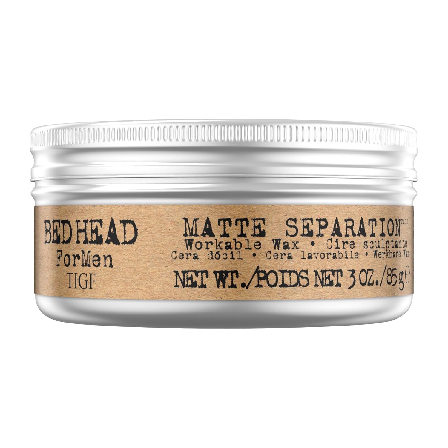 TIGI Bed Head for Men Matte Separation Wax - Workable Hold, 3 Ounce | Perfect for Styling