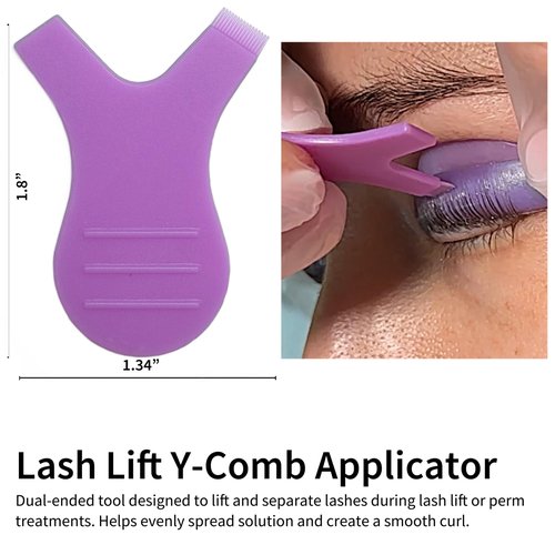 Lash Lift & Tint Kit Accessories – 279-Piece Eyelash Perm Tools with Silicone Shields (7 Sizes), Y-Comb Tools, Eye Pads, Micro Brushes, Cotton Applicators & Mascara Wands