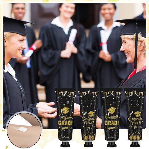 Loopeer 24 Pcs Class of 2026 Graduation Hand Cream Bulk Gifts Set Double-sided Design Graduation Hand Lotions Congrats Grad Party Favors for College and High School Graduates