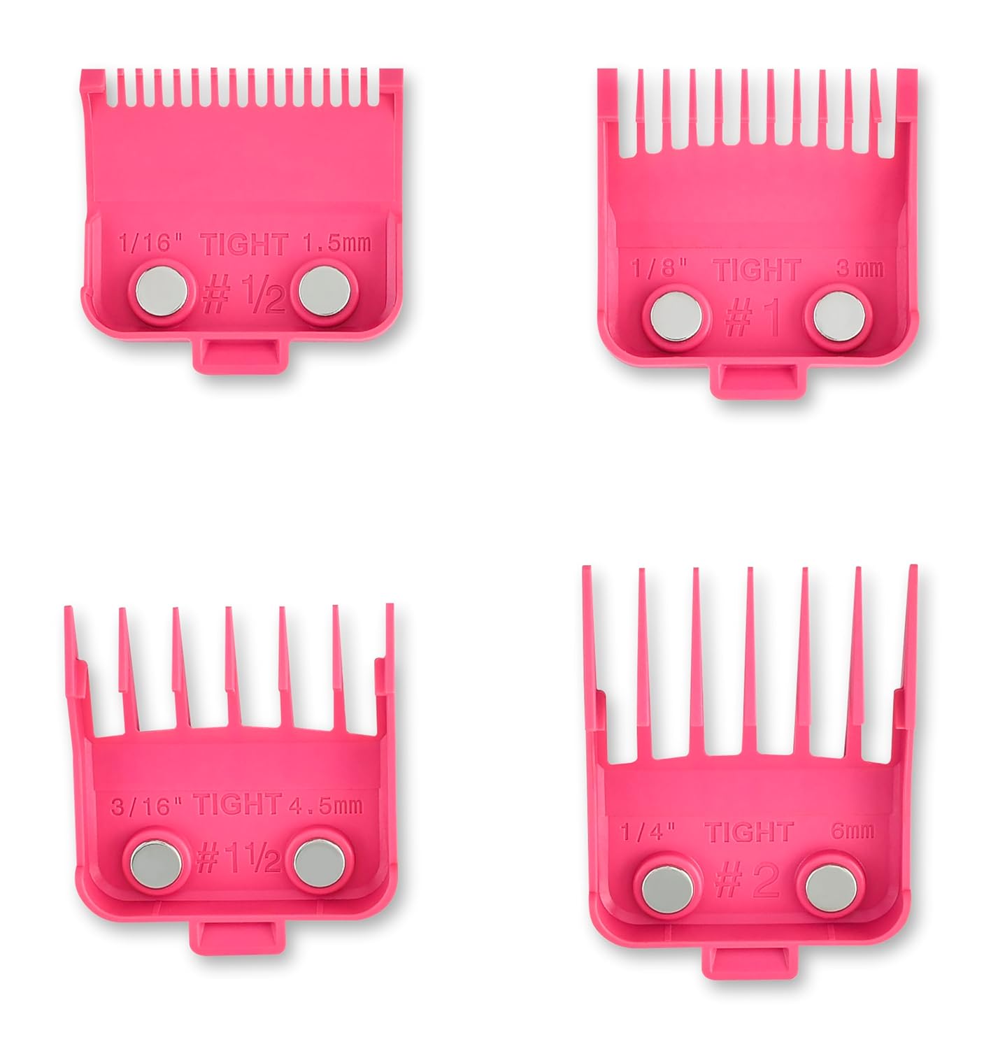 Stylecraft Professional Dub Hair Clipper Guards - Premium Neodymium, 8 Pack for Precision Cutting