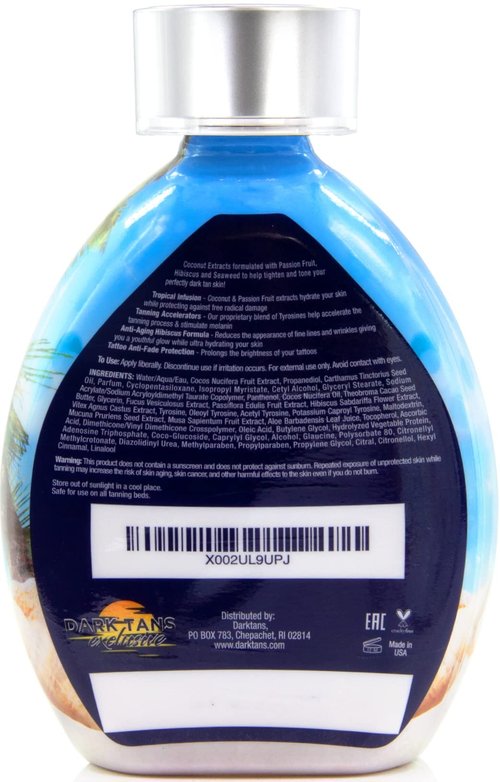 That’s What Sea Said Tanning Bed Lotion Accelerator for Indoor & Outdoors, Fast Dark Tan Enhancer with Coconut Oil & Aloe, Moisturizing Indoor Tanning Lotion for Face & Body, Tattoo-Safe, No Bronzer
