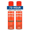 Mando 72 Hour Sweat & Odor Control Spray for Men - Invisible Antiperspirant Deodorant | Low Irritation Formula - 2 Pack - Clover Woods