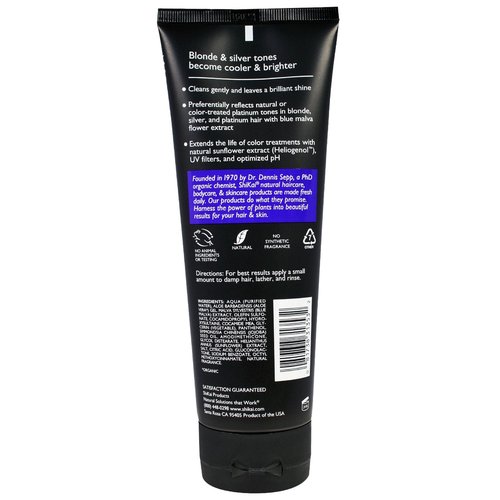 Shikai Color Reflect Platinum Shampoo and Shikai Color Reflect Daily Moisture Conditioner Bundle With Blue Malva, Avocado Oil, Panthenol (Provitamin B5) and Shea Butter, 8 fl. oz. each
