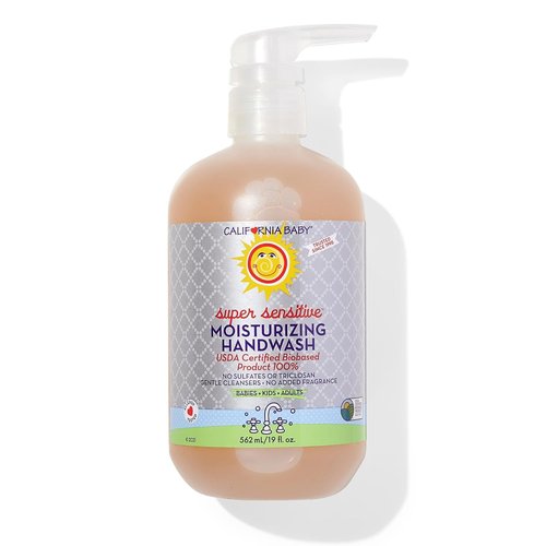 California Baby Super Sensitive Hand Soap - Unscented, 100% Plant-Based, Hypoallergenic | 19 oz.