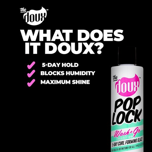 Doux POP LOCK Curl Forming Glaze - Anti-Humidity Gel with Honey & Argan Oil for Natural Hair