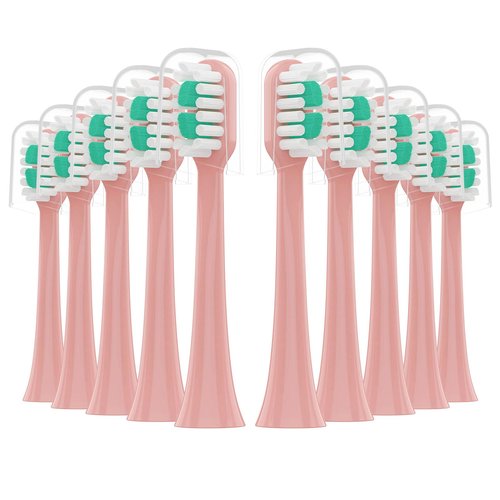 CILGEWH Replacement Toothbrush Heads 10 Pack for AquaSonic icon Electric Toothbrush,5Lilac + 5Blush
