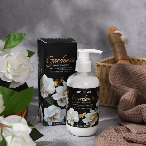 ROMIIE ZOI Daily Hand & Body Lotion - Moisturizing Shea Butter in Gardenia Scent | 236 ML / 8 FL OZ