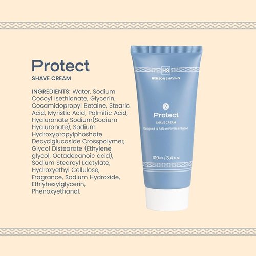Henson Shaving Shave Cream - Nourishing Formula for Sensitive Skin | Rich Lather, 3.4 fl oz