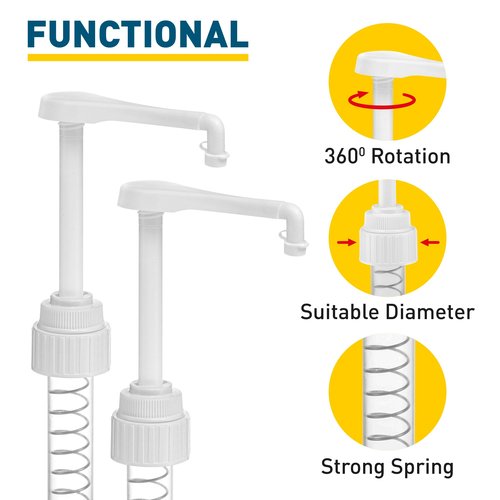 Heavy-Duty 5-Gallon Bucket Pump Dispenser – Compatible with Oil, Laundry Soap, Detergent, Fabric Softener, Degreasers, and More. Includes a Leak-Proof Cap, Making it Ideal for Commercial and Household