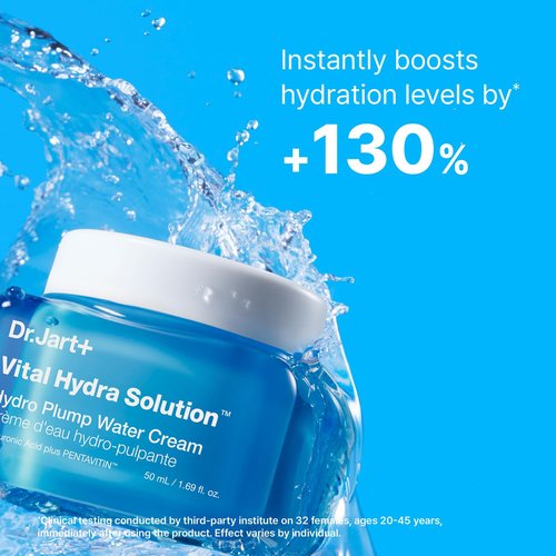 Dr.Jart+ Vital Hydra Solution Water Cream - Hydrating Korean Face Moisturizer with Hyaluronic Acid | 1.69 Fl Oz for Glass Skin