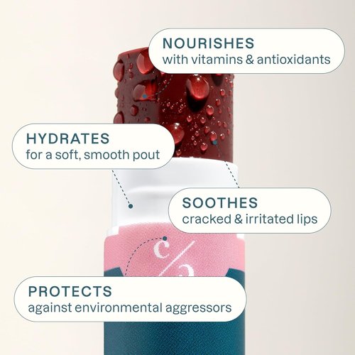 Cliganic Tinted Lip Balm Set | Hydrating & Nourishing - 4 Colors, Enriched with Vitamin E, Cruelty-Free