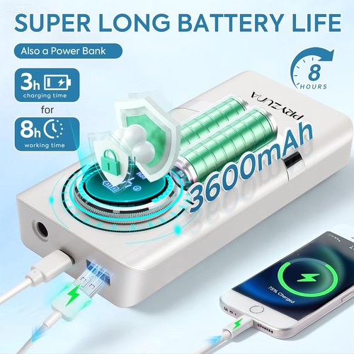 Professional Electric Nail Drill File 45000RPM, Cordless Nail E-File Machine with 7 Drill Bits, 56 Sanding Bands & Base, Portable Rechargeable Nail Drills for Acrylic Nails Gel Polishing (White)