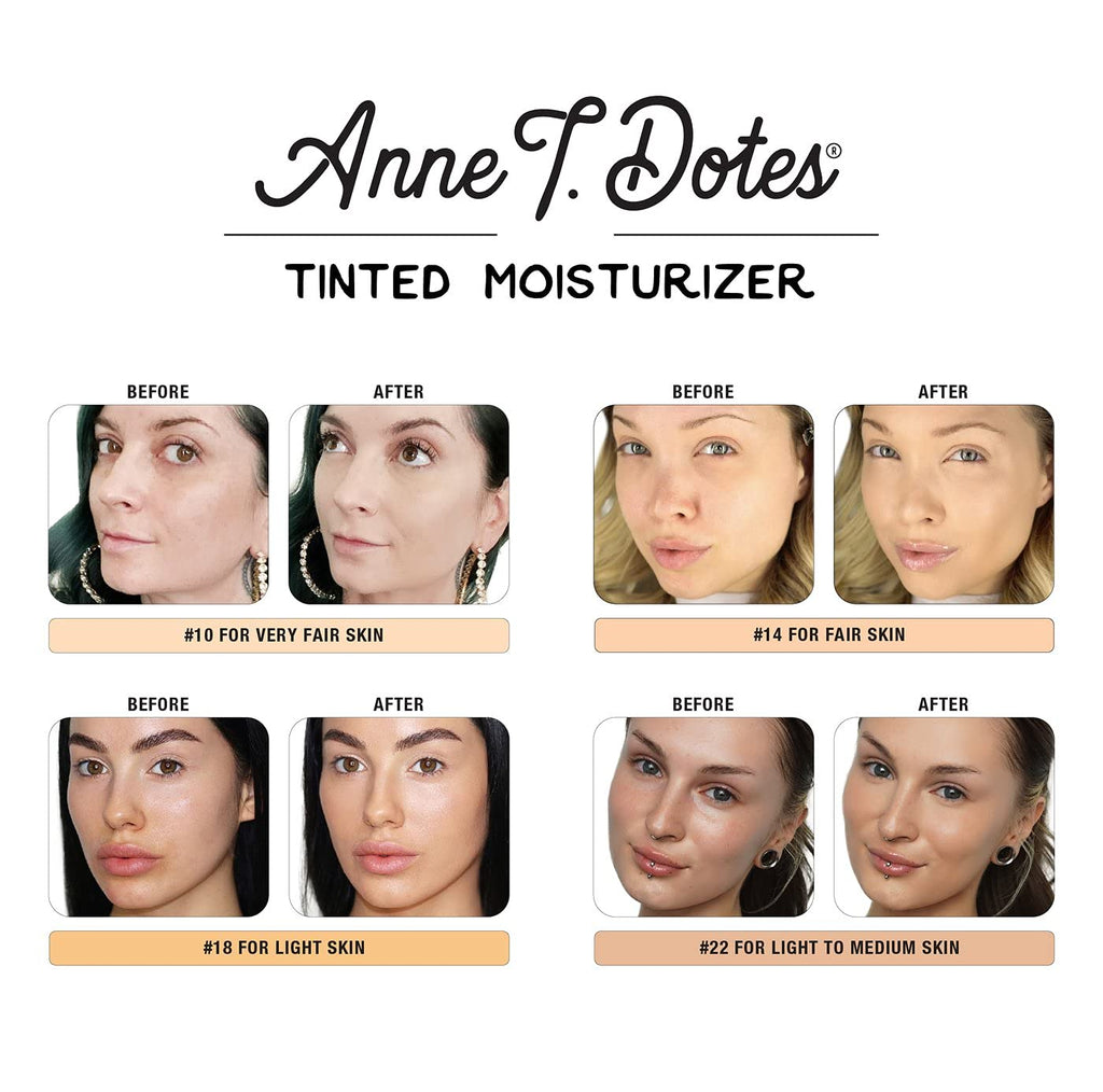 theBalm Anne T. Dotes Tinted Moisturizer - Lightweight Hydration | Shade #14, 1 Fl. Oz.